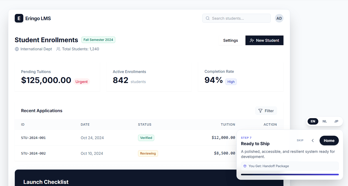 UI Design Demo: Clear Structure, Better Flow